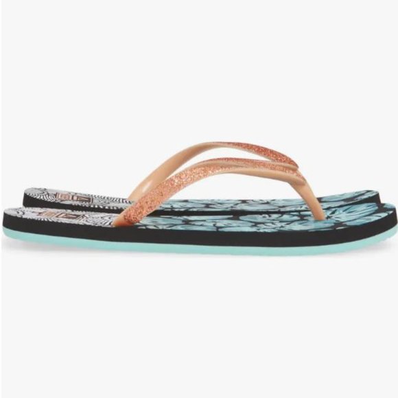 Reef Kids Stargazer Print 'Geo Palms' Flip Flop - Picture 4 of 11